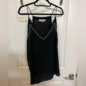 Loft Plus Black Tank Top Blouse